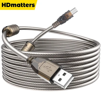 Високоскоростен активен кабел за принтер, USB 2.0 10 м 15 м 20 м от щепсела тип A до щепсела тип B удължителен кабел за усилвател-повторител