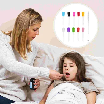 Медицината Медицинска Пипета с върха във формата на топчета Капкомер за деца Силиконови Пипета Детска течност