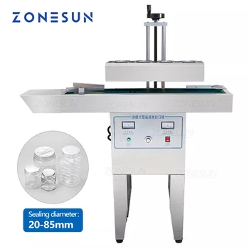 Zonesun ZS-FK2100B Автоматична машина за вертикално запечатване на алуминиево фолио с електромагнитна непрекъснато индукция IndutionSealer