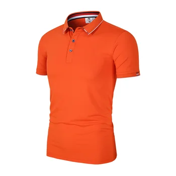 Мъжка тениска с къс ръкав, Мъжки t-shirt-топка за голф, Удобни Дишащи риза, Ежедневни однотонная Приталенная Нова лятна мода