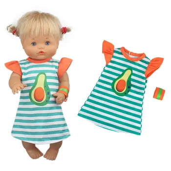 2020 Чудесна оранжева дрехи за кукла Ненуко 42 см, дрехи за кукла-бебе 17 инча
