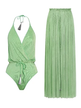 2023 Нов комплект бикини с висока талия, бански костюм, плажно облекло за момичета, летни бански костюми за плуване, бански костюм от две части, женски танкини