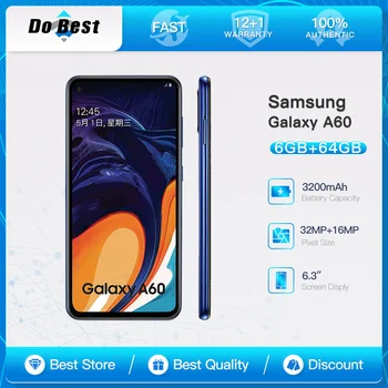 Samsung Galaxy A60 A6060 4G Мобилен Телефон с две SIM карти 6,3 