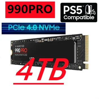Оригинален Нов SSD 990 Pro 4 TB И 2 TB NVMe PCIe 4.0 Up 7450 MB/s. M. 2 2280 Твърди Дискове за Преносими Компютърни игри PlayStation5