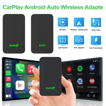 CarlinKit 5.0/4.0 2Air Wireless Android Auto Box Преносим Безжичен Ключ CarPlay За Автомобилното Радио с Кабелен CarPlay/Android Auto