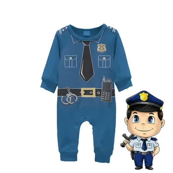 CChildren_s Onesie Boys_ Комплект Полицаи Пижам, Комплект Пижам за бебета и малки деца-Пожарникари, Освящающий