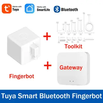 Sasha Bluetooth Мрежа Smart Fingerbot Плюс Бутон За Превключване Тласкач Smart Life Switch Таймер За Гласово Управление Работи С Алекса Google Home