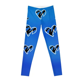 Гамаши, със сини градиентным сърце HBK, гамаши, спортни панталони, дрехи за фитнес, спортни дамски гамаши за фитнес зала