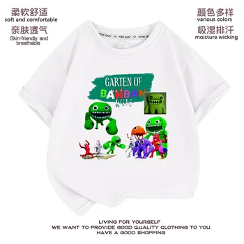 Градина Banban Детска тениска с къси ръкави и Летни модни върхове Детски дрехи с герои от анимационни филми Детска градина с къс ръкав