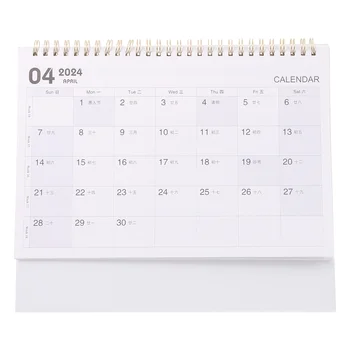 За календарна единица за маса, елегантно стои, ще Красят плота месечни календари в 2024 година, декоративни хартиени