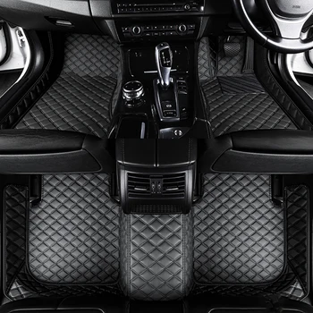 Обичай Пълен Комплект Автомобилни Постелки За Пода в Кожа Audi Q3 2019 2020 2021 2022 RHD Непромокаема Подложка За Краката Салонные Автоаксесоари