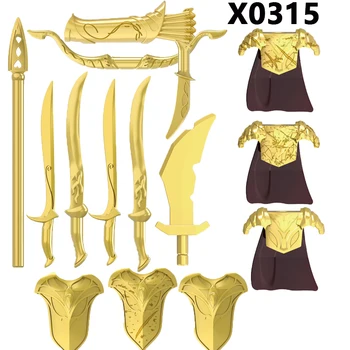X0315, единствената разпродажба, Средновековни Рицари, Елфи, Фигурки на Войници, Градивни елементи, Аксесоари, Оръжия, Играчки за деца, подарък