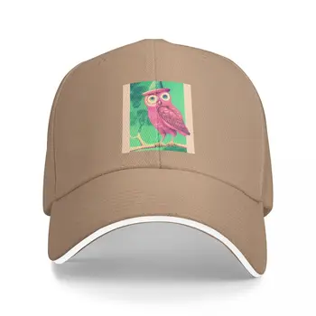 Розова сова в шапка, бейзболна шапка, аниме-шапка, военна шапка, мъжки облекла за голф, детска шапка, мъжка шапка, дамски