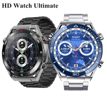 Луксозни смарт часовници мъжки 466 * 466 HD Екран BT Call Compass NFC sprots с Умен часовник е Водоустойчив Ultimate Watches за Huawei IOS