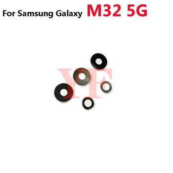 2 бр. за Samsung Galaxy M32 4G 5G М31 M31S М31 Prime M51 M21 M22 Задната Стъклена леща на камерата за обратно виждане с лепило стикер