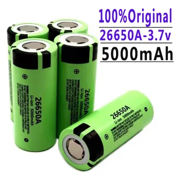 100% Нова.Литиево-йонна акумулаторна батерия с голям капацитет 26650 5000 ма Lii-50A 3,7 В 26650-50A батерия за фенерче 20A нова опаковка
