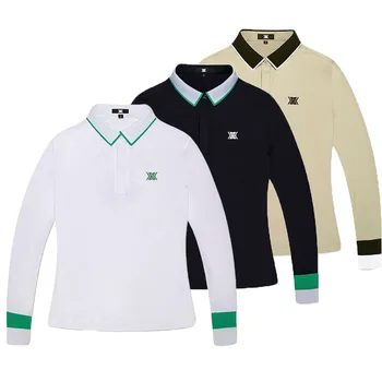 Дамска риза с дълги ръкави за есенния голф 2023 г., със защита от ултравиолетови лъчи, лека спортни дрехи за тенис и голф, риза за голф lady 20