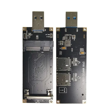 Адаптер Mini PCI-Express USB3.0 с двоен слот за SIM карти за модул 3 / 4G SIM5360E SIM7100E SIM7600E /EC25-E/EG25-G