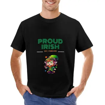 Тениски Proud Irish с графични щампи, тениски kawaii дрехи, тениски за гиганти, спортни ризи, мъжки