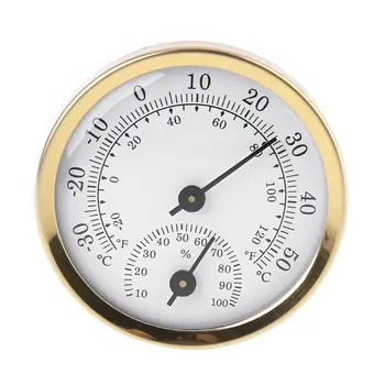 Вътрешен, Аналогов Термометър, Влагомер за Влажност на въздуха Сензор за Температура 58 мм Домакински XX9B