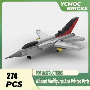 Военен модел Moc, строителни тухли в мащаб 1:72, конструктори Торнадо ADV F. 3 Fighter, подаръци, Коледни играчки, комплекти за сглобяване със собствените си ръце