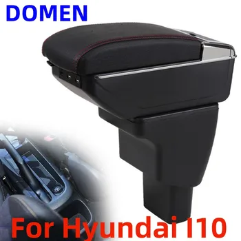 За Hyundai i10 Кутия за оръжие Оригиналната специална модификация на централна кутия за оръжие, Двупластова USB зареждане