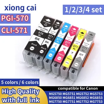 PGI550XL CLI-571 570XL мастило касета, съвместима с canon PIXMA TS6052 TS6053 MG6800 MG5700 TS5055 TS9050 TS9055 TS6051 принтер