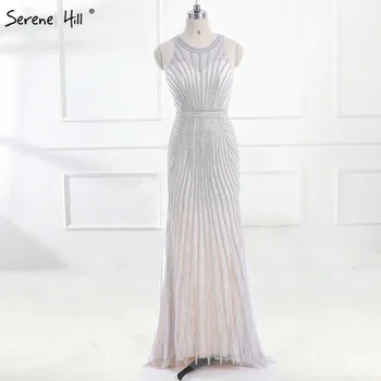 Модно Златна вечерна рокля за спагети презрамки Реални Снимки на Голи Тюл с диаманти За парти 2023 Официално Дълга вечерна рокля LA6008