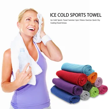 Освежаващо студена кърпа, высокопрочное водопоглощающее, за фитнес във фитнеса на открито, Быстросохнущее охлаждащо кърпа за мъже и жени