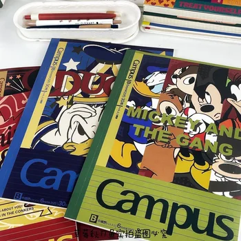 Disney Mickey Mouse B5 Бележник с отрывными листа, окото страници, Празен ред, дневник, писане хартия за ученици, ученически канцеларски материали, бележка книги