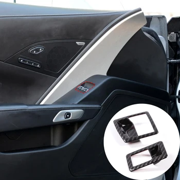 2 бр./компл. Декоративни стикери за лифт рамка от ABS-пластмаса, подходящи за Chevrolet Corvette C7 2014-2019 Автоаксесоари