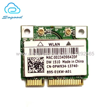 Мрежова карта Broadcom BCM94322HM8L DW1510 Двухдиапазонная 2,4 G + 5G 300M half mini pci-e 802.11 a/n/g/b за лаптоп Dell, Acer Toshiba Asus
