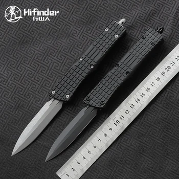 Hifinder Grid версия M390 острието 7075 алуминиева дръжка за оцеляването на ЕРП Къмпинг, лов кухненски инструмент на открито ключ универсален нож