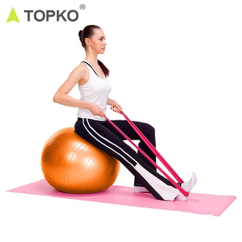 Топка за упражнения TOPKO Против Burst Balance Фитнес зала 55 см Премиум Черен топка за йога от PVC