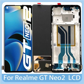 ORI AMOLED, За Oppo Realme GT Neo2 RMX3370 LCD дисплей + Тъч Дигитайзер За Realme GT Neo 2 Подмяна на LCD дисплея