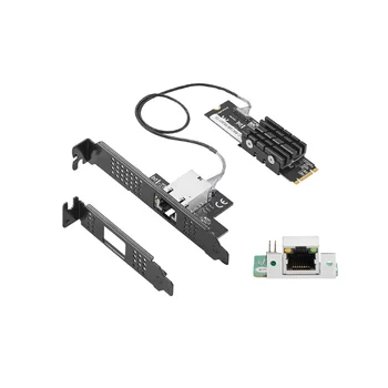 Мрежова карта 10 GB B + M Ключ M. 2 за RJ-45 Мрежов Адаптер Gigabit Ethernet 10G/2.5 G/10000 M Интернет-карта NIC Lan