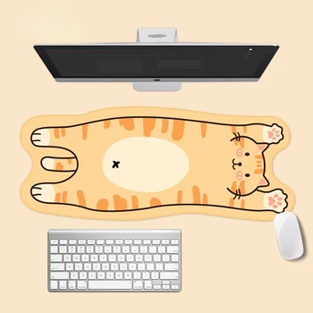Голям сладък подложка за мишка Kawaii, тенис на подложка за лаптоп, настолен гумена подложка за геймъри, игрална подложка за персонални КОМПЮТРИ, игрови аксесоари за преносими компютри