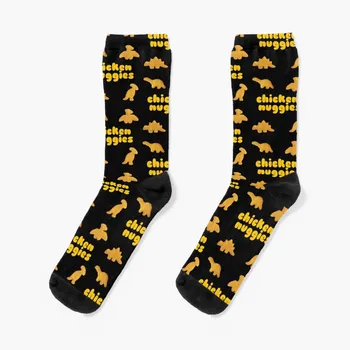 Чорапи с пиле-наггиз с динозавром, мини футболни чорапи new in's смешни sock, къси мъжки чорапи, дамски чорапи
