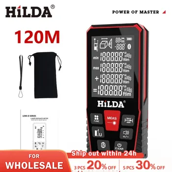 HILDA Лазерен далекомер 50 M/100 M/120 м Професионален м радиус на действие на Лазерен далекомер Линия Тестов инструмент