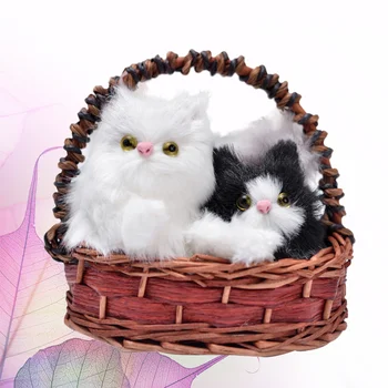 Креативен интериор кошница за котки, сладки изделия за дома, Нежни, пухкави, меки играчки