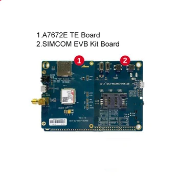 SIMCOM A7672E TE + EVB комплект модул LTE Cat1 evolution kit LTE FDD B1/B3/B5/B7/B8/В20 GSM GPRS EDGE 900/1800 Mhz поддръжка МОЖНО ГНСС