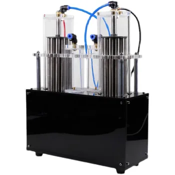 Експериментално устройство с двоен изход за отделяне на водород и кислород в электролизной вода на НОВО