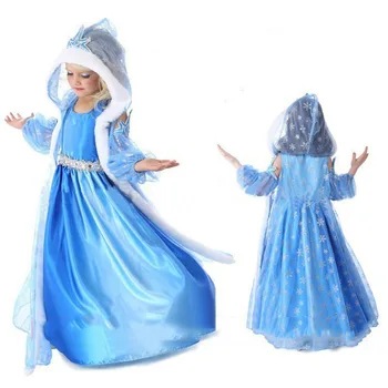 Комплекти LOVE DD & MM за момичета, детски дрехи, бельо рокля на бретелях Sweet Snow, мрежест дъждобран принцеси с качулка, детски дрехи, детски костюми