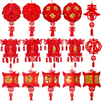 Червени Висящи украшения за фестивала непромокаеми light Red Lantern