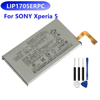 Оригиналната работа на смени батерията LIP1705ERPC 3140 ма за SONY Xperia 5 автентична батерия за подмяна на телефон + безплатни инструменти
