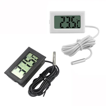 Водоустойчив LCD Цифров Аквариумный Термометър за Измерване на температурата на водата в аквариума, Детектор на температурата на Аквариума Стоки за домашни любимци