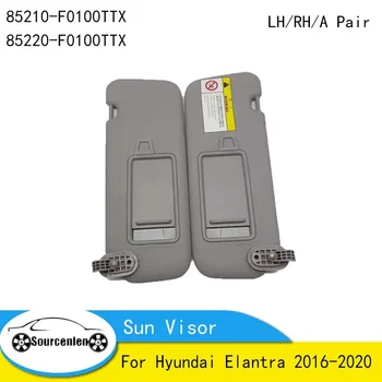 За Hyundai Elantra 2016-2020 Козирка Светлинна Преграда Козметично Огледало OEM 85210-F0100TTX 85220-F0100TTX