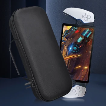 Твърд калъф за носене, Удароустойчив пътен калъф с мрежесто джоб, чанта за носене, Брызгозащищенный дизайн поставка за PlayStation Portal