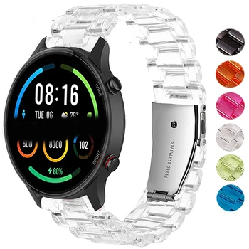 Нов прозрачен каишка за смарт часа Xiaomi Mi Watch Color 2, прозрачни пластмасови въжета за гривната Mi Watch S1 Active Correa