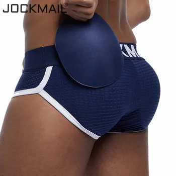 Секси мъжко бельо JOCKMAIL, слипове, мъжки утягивающее бельо от дишаща мрежа, подвижни две подплата за задните части и една предна подплата